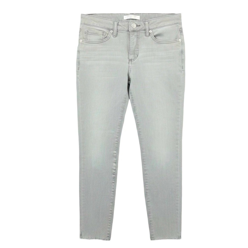 Lauren Conrad Skinny‎ Low Rise Stretch Gray Denim Jeans Womens 8 Petite